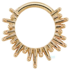 "Ray Of Light" Hinge Ring In Gold -Body Vision Los Angeles 41560 BodyVision BVLARayofLightHingeRinginGoldSingle5.16YellowGold2