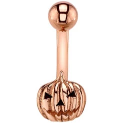 Jack O Lantern Navel Curve In Gold