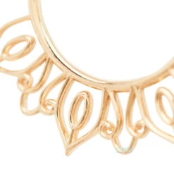 "Azalea" Stirrup Charm In Gold 6 "Azalea" Stirrup Charm In Gold -Body Vision Los Angeles 41648 BodyVision BVLAAzaleaStirrupCharminGoldSingleSingleYellowGold3