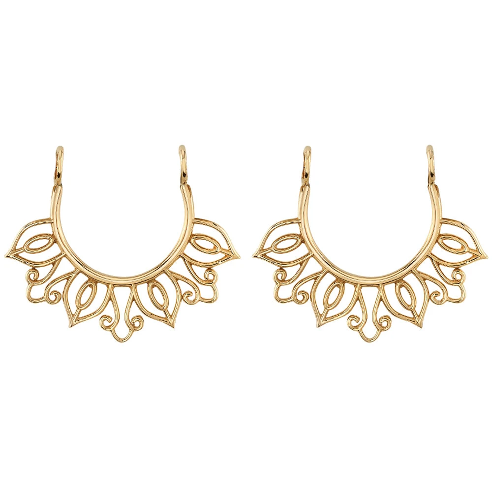 "Azalea" Stirrup Charm In Gold 1 "Azalea" Stirrup Charm In Gold