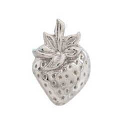 Threadless: Strawberry Pin In Gold -Body Vision Los Angeles 41757 BodyVisionsBVLAThreadlessStrawberryPininGoldSingleWhiteGold2