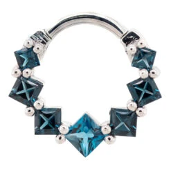 Graduating Tiffany Hinge Ring In Gold With London Blue Topaz' -Body Vision Los Angeles 41789 BodyVision BVLAGraduatingTiffanyHingeRinginGoldwithLondonBlueTopaz SingleWhiteGold5.162