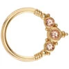 "Sylvie" Seam Ring In Gold With Champagne Sapphire