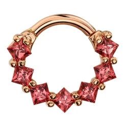 Tiffany Hinge Ring In Gold With Padparadscha Sapphire