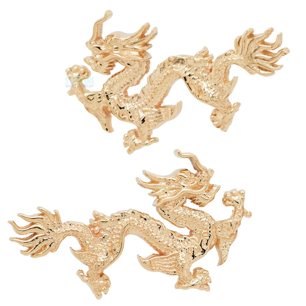 "Fei Long" Threaded End In Gold 1 "Fei Long" Threaded End In Gold