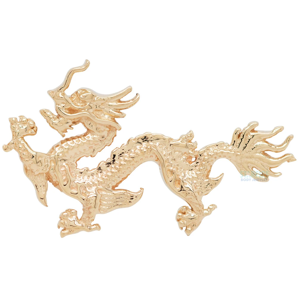 "Fei Long" Threaded End In Gold 4 "Fei Long" Threaded End In Gold - Image 4