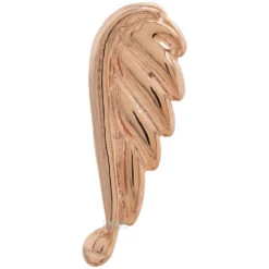 "Angel Wing" Threaded End In Gold -Body Vision Los Angeles 41846 BodyVisionBVLAAngelWingsThreadedEndinGoldSingleRightRoseGold2