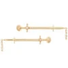 "Siren's Kiss" Forward Facing Nipple Barbells In Gold With Pearl & Mercury Mist Topaz