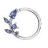 "Jasmine" Seam Ring In Gold With Tanzanite
