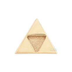"Power Triangle" (Tri Force) Threaded End In Gold -Body Vision Los Angeles 42000 BVLAPowerTriangleThreadedEndinGoldyg2