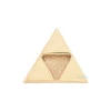 Threadless: "Power Triangle" (Tri Force) Pin In Gold