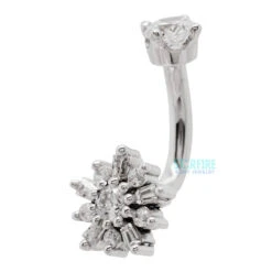 "Elaine" J Curve In Gold With White CZ's 6 "Elaine" J Curve In Gold With White CZ's -Body Vision Los Angeles 42110 BVLABodyVisionElaineJCurveinGoldwithWhiteCZ sSingleWhiteGold1