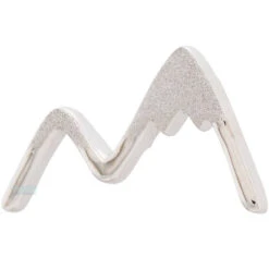 Mountain Peaks Threaded End In Gold