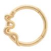 "Delicate Snake" Hinge Ring In Gold