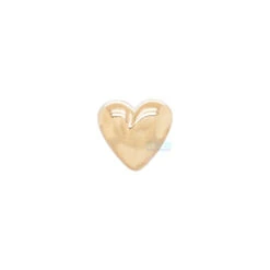 Threadless: Puffy Heart Pin In Gold -Body Vision Los Angeles 42239 BodyVision BVLAthreadlessPuffyHeartPininGoldSingleYellowGoldTiny2