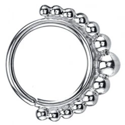 Graduating "Latchmi" Seam Ring In Gold -Body Vision Los Angeles 42321 BodyVision BVLAGraduatingLatchmiSeamRinginGoldSingleWhiteGoldVENDORPHOTO jpg