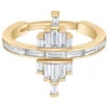 "Facade" Hinge Ring In Gold With DIAMONDS
