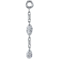 "Elea" Chain Charm In Gold With DIAMONDS 5 "Elea" Chain Charm In Gold With DIAMONDS -Body Vision Los Angeles 42502 BodyVision BVLAEleaChainCharminGoldwithDIAMONDSSingleWhiteGoldVENDORPHOTO