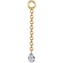 "Algea" Chain Charm In Gold With DIAMOND