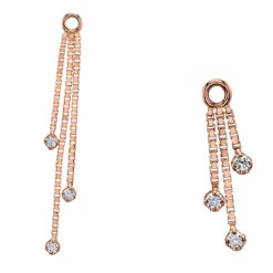 "Be My Druidess" Chain Charm In Gold With DIAMONDS