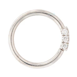 "Blaze 3" Seam Ring In Gold With DIAMONDS