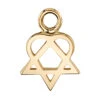 "Heartagram" Charm In Gold