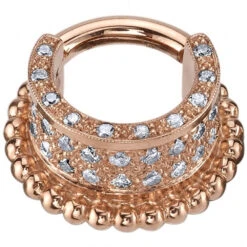"Westin Cuff" Hinge Ring In Gold With DIAMONDS