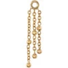"Raindrops" Chain Charm In Gold