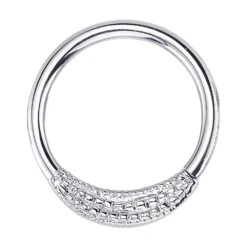 "Pave Janna" Seam Ring In Gold