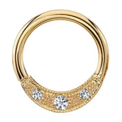 "Janna" Seam Ring In Gold With DIAMONDS