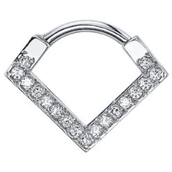 "Nairobi" Hinge V Ring In Gold With DIAMONDS