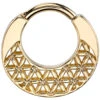 "Flower Of Life" Hinge Ring In Gold