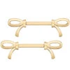 Forward Facing "Kelly Bow" Nipple Barbells In Gold