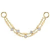 "Devine" Chain Attachment In Gold With DIAMONDS
