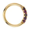 "Blaze 5" Seam Ring In Gold With Mystic Topaz