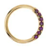 "Blaze 7" Seam Ring In Gold With Mystic Topaz