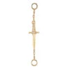 "Dagger" Miranda Chain Charm In Gold