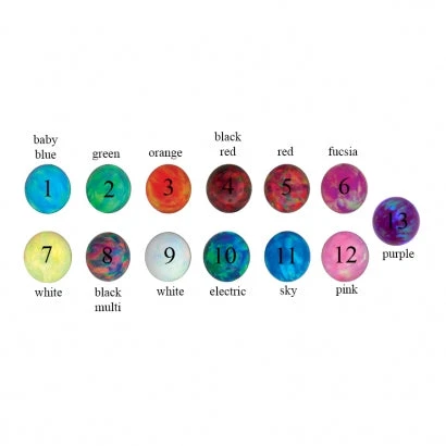 Captive Bead Ring (CBR) In Gold With Teal Opal Captive Bead - Image 4